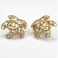 eleganti cercei "baroque sea stars ". aur 14k. manufactura de atelier spaniol